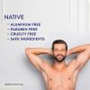 imageNative Deodorant  Natural Deodorant for Men Aluminum Free with Baking Soda Probiotics Coconut Oil and Shea Butter  CharcoalEucalyptus  Mint