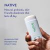 imageNative Deodorant  Natural Deodorant for Women and Men Aluminum Free with Baking Soda Probiotics Coconut Oil and Shea Butter  Eucalyptus ampamp Mint and Citrus ampamp Herbal Musk  Variety Pack of 2