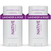 imageNative Deodorant Contains Naturally Derived Ingredients 72 Hour Odor Control  Deodorant for Women and Men Aluminum Free with Baking Soda Coconut Oil and Shea Butter  Lavender ampamp Rose2 Ct  Lavender  Rose