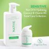 imageNative Moisturizing Daily Facial Moisturizer Gentle Face Lotion Hydrating Cream for Women and Men with Vitamin B3 ampamp Coconut Lightweight Non Greasy Formula  17 fl ozSensitive  Aloe  Vitamin B3