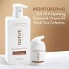 imageNative Moisturizing Daily Facial Moisturizer Gentle Face Lotion Hydrating Cream for Women and Men with Vitamin B3 ampamp Coconut Lightweight Non Greasy Formula  17 fl ozMoisturizing  Coconut  Vitamin B3