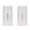 imageNative Deodorant  Natural Deodorant for Women and Men Aluminum Free with Baking Soda Probiotics Coconut Oil and Shea Butter  Eucalyptus ampamp Mint and Citrus ampamp Herbal Musk  Variety Pack of 2