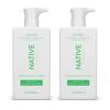 imageNative Moisturizing Face Wash Spa Day Every Day Facial Cleanser 2 Pack  Daily Face Cleaner for Radiant and Bright Skin Coconut ampamp Vanilla 12 fl ozUnscented