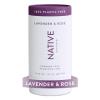 imageNative Plastic Free Deodorant Contains Naturally Derived Ingredients 72 Hour Odor Control  Deodorant for Women and Men Aluminum Free with Baking Soda Coconut Oil and Shea Butter  Lavender ampamp RoseLavender  Rose