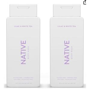 imageNative Body Wash Contains Naturally Derived Ingredients  For Women ampamp Men Sulfate Paraben ampamp Dye Free Leaving Skin Soft and Hydrated  Citrus ampamp Herbal Musk 18 oz  2 PkLilac  White Tea  2 Pk