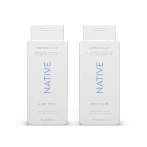 imageNative Body Wash Contains Naturally Derived Ingredients  For Women ampamp Men Sulfate Paraben ampamp Dye Free Leaving Skin Soft and Hydrating  Cashmere ampamp Rain 18 oz  2 PkCotton  Lily
