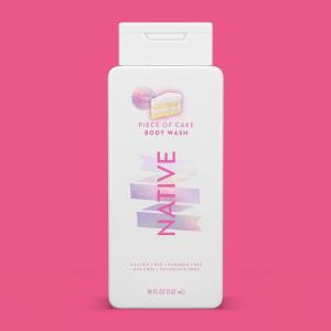 imageNative Body Wash Contains Naturally Derived Ingredients  For Women ampamp Men Sulfate Paraben ampamp Dye Free Leaving Skin Soft and Hydrating  Piece of Cake 18 oz  2 Pk