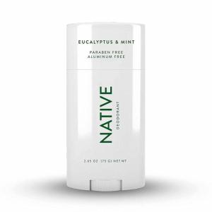 imageNative Deodorant  Natural Deodorant for Men Aluminum Free with Baking Soda Probiotics Coconut Oil and Shea Butter  CharcoalEucalyptus  Mint