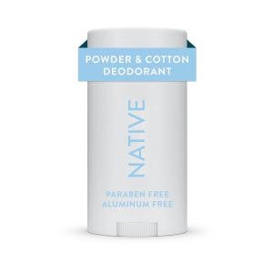 imageNative Deodorant  Natural Deodorant for Men Aluminum Free with Baking Soda Probiotics Coconut Oil and Shea Butter  CharcoalPowder  Cotton