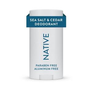 imageNative Deodorant  Natural Deodorant for Men Aluminum Free with Baking Soda Probiotics Coconut Oil and Shea Butter  CharcoalSea Salt  Cedar