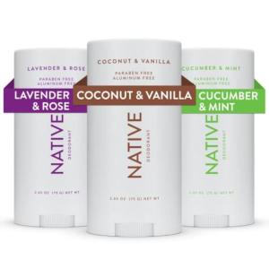 imageNative Deodorant Contains Naturally Derived Ingredients 72 Hour Odor Control  Deodorant for Women and Men Aluminum Free with Baking Soda Coconut Oil and Shea Butter  Lavender ampamp Rose3 Ct  Classic