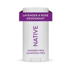 imageNative Deodorant Contains Naturally Derived Ingredients 72 Hour Odor Control  Deodorant for Women and Men Aluminum Free with Baking Soda Coconut Oil and Shea Butter  Lavender ampamp RoseLavender  Rose