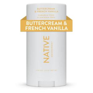 imageNative Deodorant Contains Naturally Derived Ingredients 72 Hour Odor Control  Seasonal Scents for Women and Men Aluminum Free with Baking Soda Coconut Oil and Shea Butter  Lilac ampamp White TeaButtercream  French Vanilla