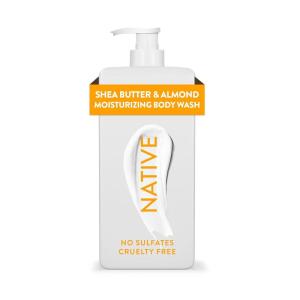 imageNative Moisturizing Body Wash Contains Naturally Derived Ingredients  For Women ampamp Men Sulfate Paraben ampamp Dye Free Leaving Skin Soft and Hydrated  Lily Milk ampamp White Sage 18 ozShea Butter  Almond
