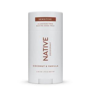 imageNative Sensitive Deodorant Contains Naturally Derived Ingredients 72 Hour Odor Control  Deodorant for Women ampamp Men Aluminum Free with Baking Soda Coconut Oil and Shea Butter Cotton ampamp LilyCoconut  Vanilla