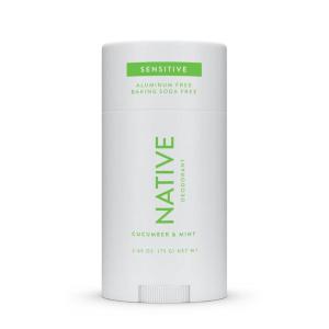 imageNative Sensitive Deodorant Contains Naturally Derived Ingredients 72 Hour Odor Control  Deodorant for Women ampamp Men Aluminum Free with Baking Soda Coconut Oil and Shea Butter Cotton ampamp LilyCucumber  Mint