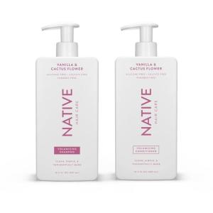 imageNative Shampoo and Conditioner contain Naturally Derived Ingredients  All Hair Types Color ampamp Treated Fine to Dry Damaged  Sulfate ampamp Dye Free  Citrus ampamp Herbal Musk 165 fl oz each 2 packVanilla  Cactus Flower
