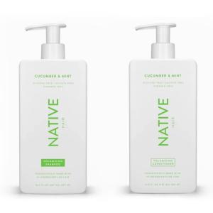 imageNative Shampoo and Conditioner contain Naturally Derived Ingredients  All Hair Types Color ampamp Treated Fine to Dry Damaged  Sulfate ampamp Dye Free  Citrus ampamp Herbal Musk 165 fl oz each 2 packCucumber  Mint