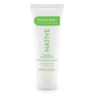imageNative Whole Body Deodorant Cream Contains Naturally Derived Ingredients Deodorant for Women ampamp Men  72 Hour Odor Protection Aluminum Free with Coconut Oil and Shea Butter  Cucumber ampamp Mint