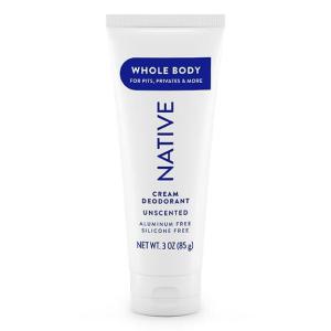 imageNative Whole Body Deodorant Cream Contains Naturally Derived Ingredients Deodorant for Women ampamp Men  72 Hour Odor Protection Aluminum Free with Coconut Oil and Shea Butter  Unscented