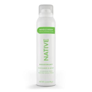 imageNative Whole Body Deodorant Spray Contains Naturally Derived Ingredients Deodorant for Women ampamp Men  72 Hour Odor Protection Aluminum Free with Coconut Oil and Shea Butter  Coconut ampamp VanillaCucumber  Mint