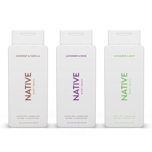 imageNative Body Wash Contains Naturally Derived Ingredients  for Women ampamp Men Sulfate Paraben ampamp Dye Free Leaving Skin Soft ampamp Hydrated Coconut ampamp Vanilla Lavender Rose ampamp Cucumber Mint 18 oz Pack of 33 Pk  Coco Vanilla  Lavender Rose  Cuc Mint 18 oz