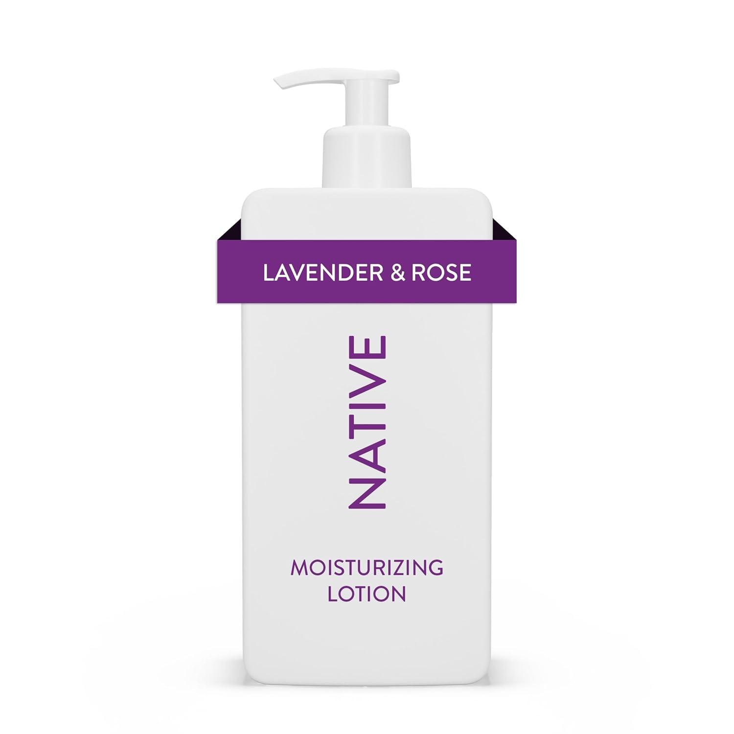 imageNative Body Lotion Contains Naturally Derived PlantBased Moisturizers for Women and Men  Restores Dry Skin Lilac ampamp White Tea 165 fl ozLavender