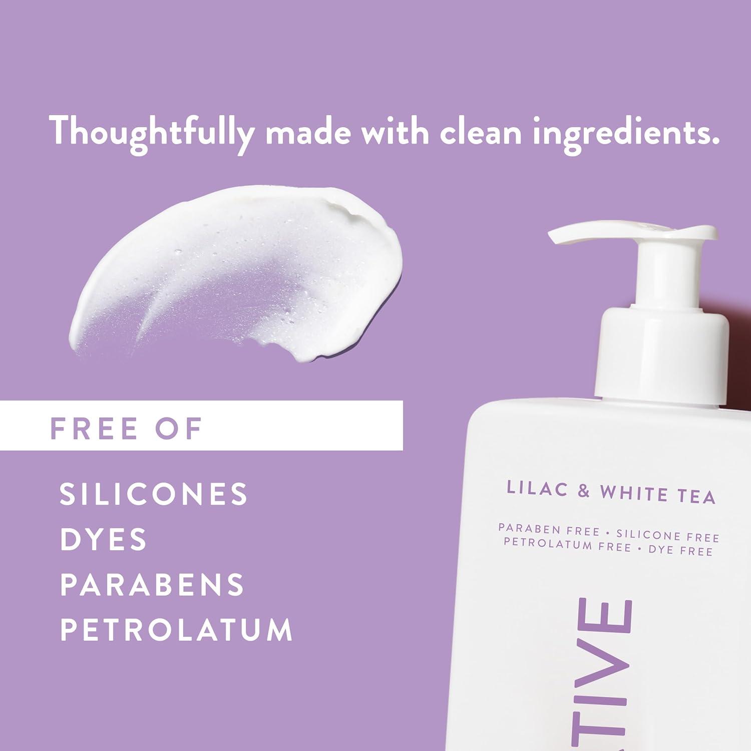imageNative Body Lotion Contains Naturally Derived PlantBased Moisturizers for Women and Men  Restores Dry Skin Lilac ampamp White Tea 165 fl ozLilac  White Tea