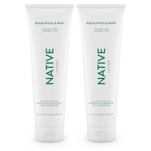 imageNative Body Lotion Contains Naturally Derived Ingredients  for Women and Men Body Moisturizers for Dry Skin  Eucalyptus and Mint 12 fl ozPack of 2Eucalyptus  Mint