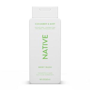 imageNative Body Wash Contains Naturally Derived Ingredients  For Women ampamp Men Sulfate Paraben ampamp Dye Free Leaving Skin Soft and Hydrated  Citrus ampamp Herbal Musk 18 ozCucumber  Mint