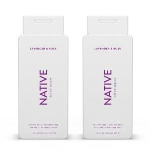 imageNative Body Wash Contains Naturally Derived Ingredients  For Women ampamp Men Sulfate Paraben ampamp Dye Free Leaving Skin Soft and Hydrated  Citrus ampamp Herbal Musk 18 ozLavender  Rose