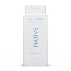 imageNative Body Wash Contains Naturally Derived Ingredients  For Women ampamp Men Sulfate Paraben ampamp Dye Free Leaving Skin Soft and Hydrated  Citrus ampamp Herbal Musk 18 ozPowder  Cotton