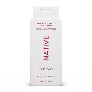 imageNative Body Wash Contains Naturally Derived Ingredients  For Women ampamp Men Sulfate Paraben ampamp Dye Free Leaving Skin Soft and Hydrated  Citrus ampamp Herbal Musk 18 ozCherry  Vanilla Macaron