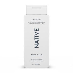 imageNative Body Wash Contains Naturally Derived Ingredients  For Women ampamp Men Sulfate Paraben ampamp Dye Free Leaving Skin Soft and Hydrated  Citrus ampamp Herbal Musk 18 ozCharcoal