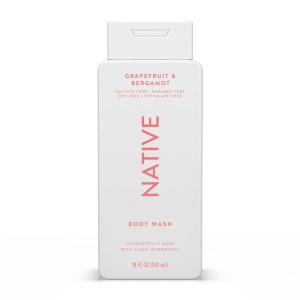 imageNative Body Wash Contains Naturally Derived Ingredients  For Women ampamp Men Sulfate Paraben ampamp Dye Free Leaving Skin Soft and Hydrated  Citrus ampamp Herbal Musk 18 ozGrapefruit  Bergamot