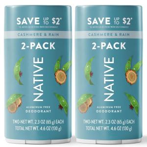 image:imageNative Cashmere amp Rain Twin Deodorant Bundle Pack 2 x 23 ozCashmere  Rain