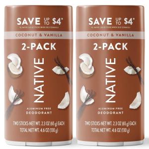 image:imageNative Cashmere amp Rain Twin Deodorant Bundle Pack 2 x 23 ozCoconut  Vanilla