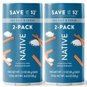 image:imageNative Cashmere amp Rain Twin Deodorant Bundle Pack 2 x 23 ozSea Salt  Cedar