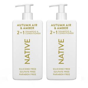 image:imageNative Desert Grass amp Sandalwood Shampoo and Conditioner Contain Naturally Derived Ingredients  All Hair Types Color amp Treated Fine to Dry Damaged Sulfate amp Dye Free  2PackAutumn Air  Amber