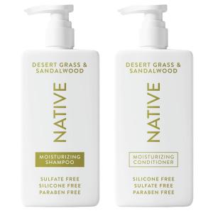 image:imageNative Desert Grass amp Sandalwood Shampoo and Conditioner Contain Naturally Derived Ingredients  All Hair Types Color amp Treated Fine to Dry Damaged Sulfate amp Dye Free  2PackOLD  Desert Grass  Sandalwood