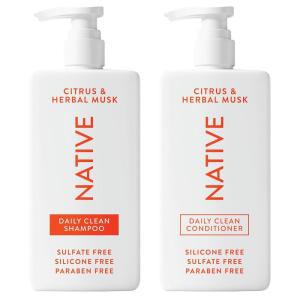 image:imageNative Desert Grass amp Sandalwood Shampoo and Conditioner Contain Naturally Derived Ingredients  All Hair Types Color amp Treated Fine to Dry Damaged Sulfate amp Dye Free  2PackCitrus  Herbal Musk